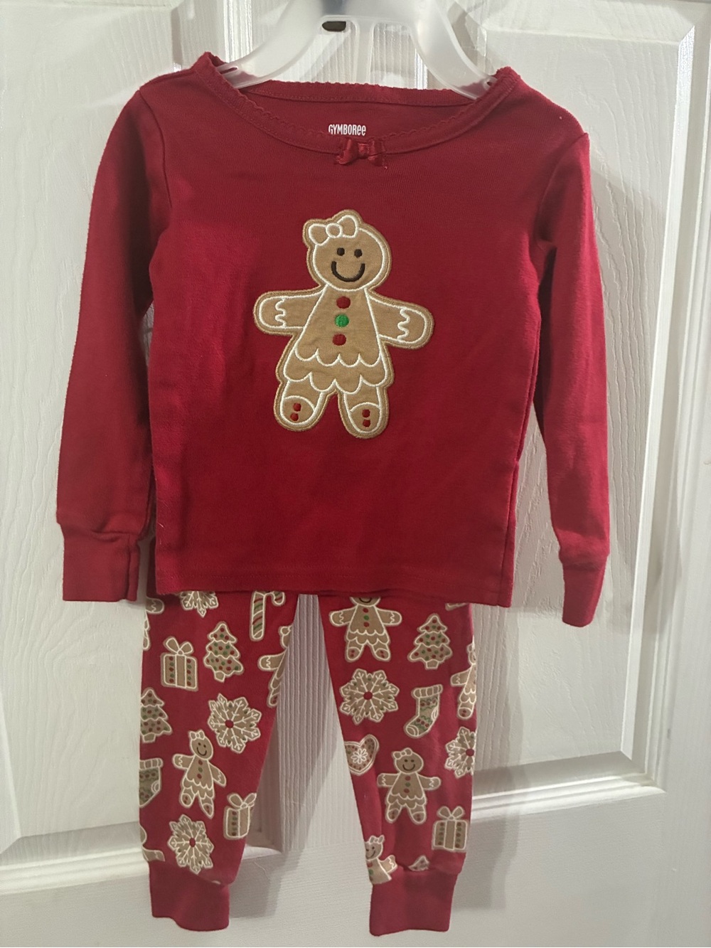 Gymboree Girl’s 12-18M Gingerbread Christmas Pajama Set